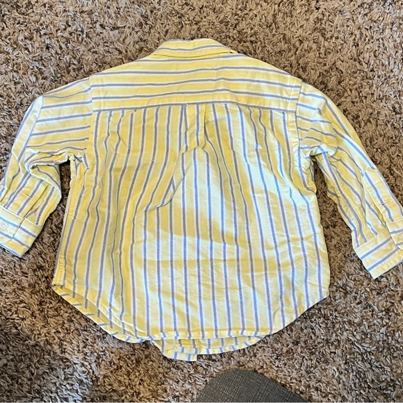Kids 12 months Ralph Lauren yellow stripe button down - Picture 5 of 5